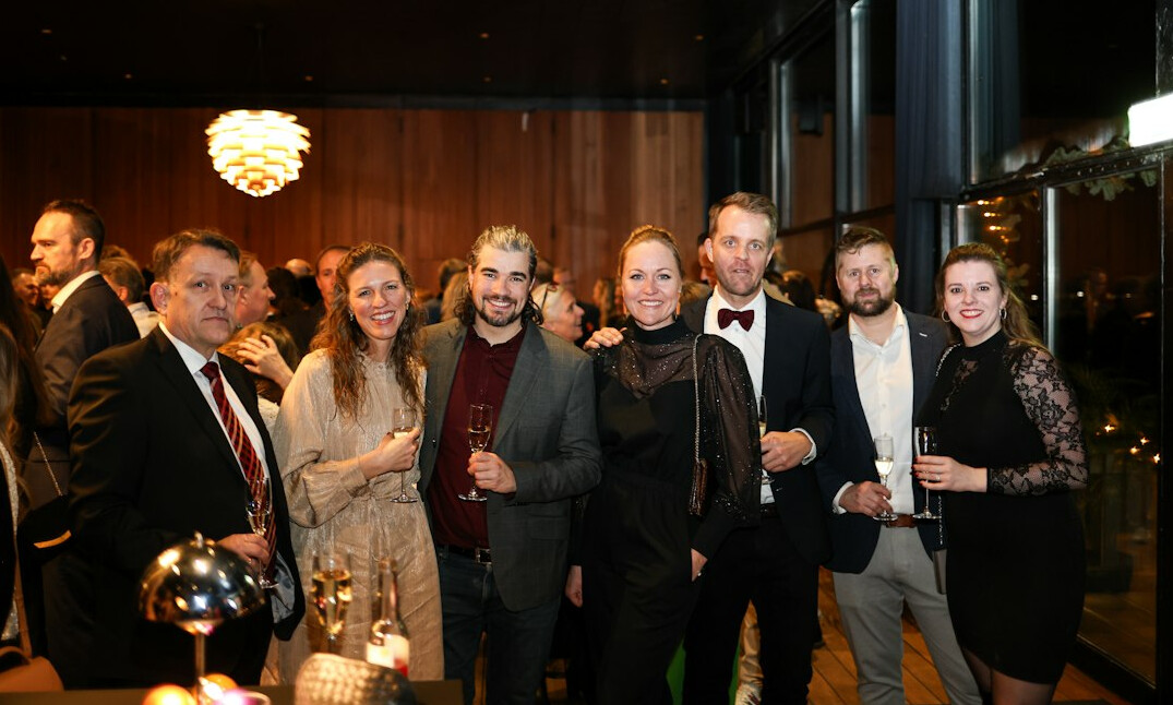 person networking at event