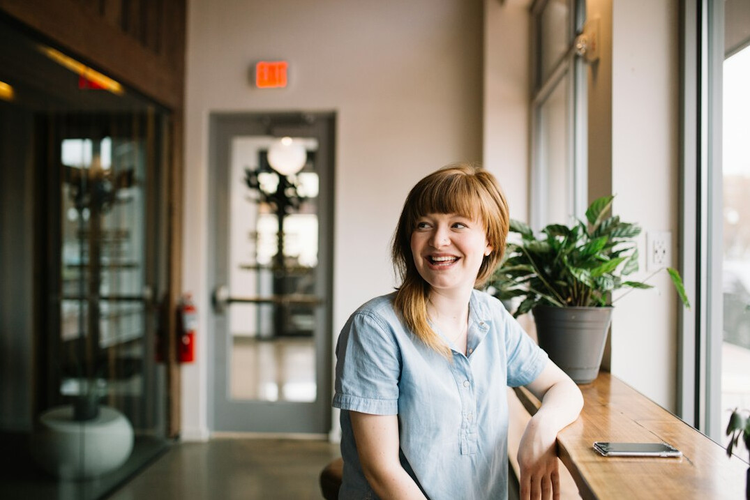 happy professional woman smiling