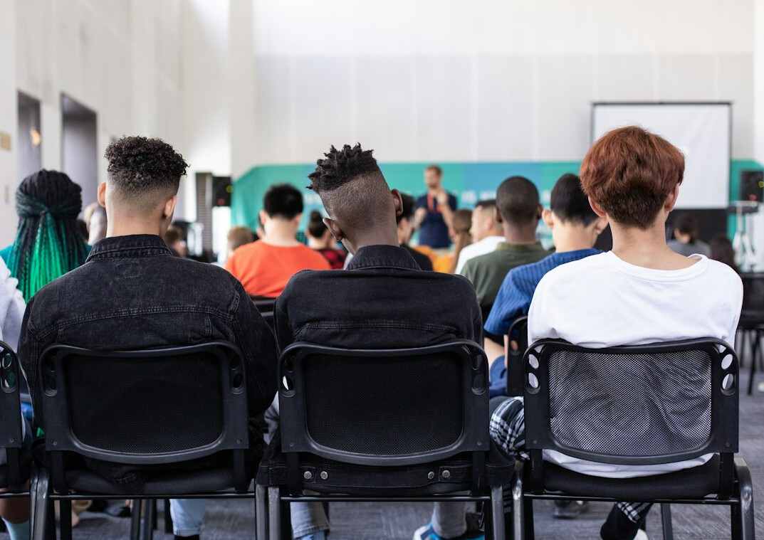 adult students in classroom