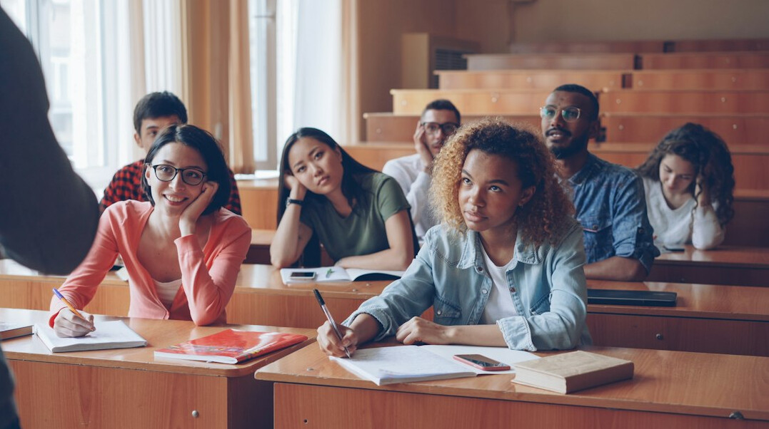 adult students in classroom