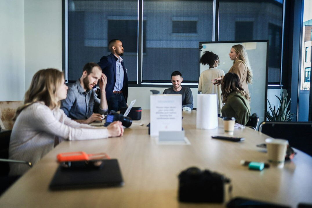 team meeting for professional training